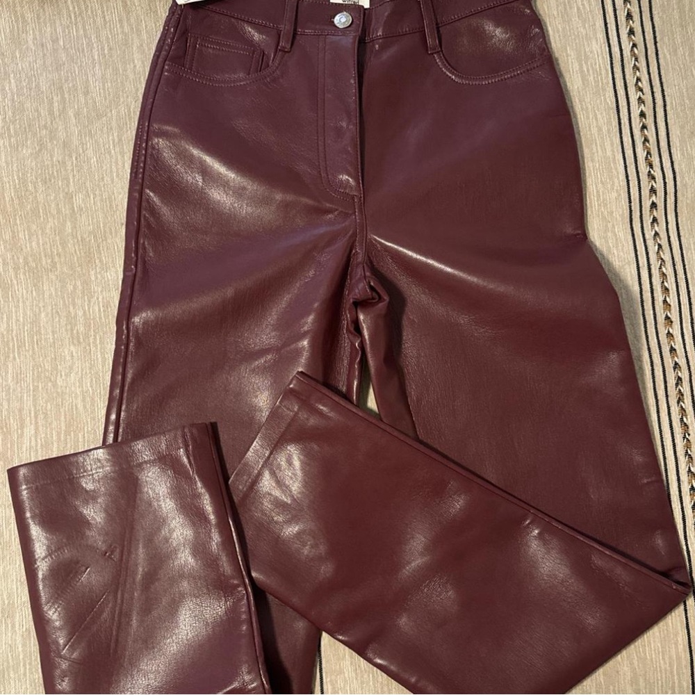 Vegan leather pants from aritzia